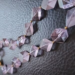 VTG Purple Geometric Necklace